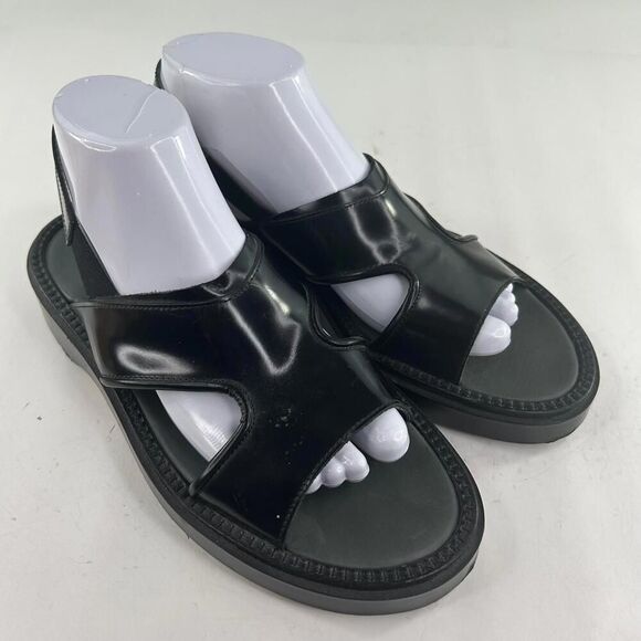 ADIEV Adieu Paris Slingback Type 43 Sandal US 7.5 Black Patent Leather Shoes main image 5